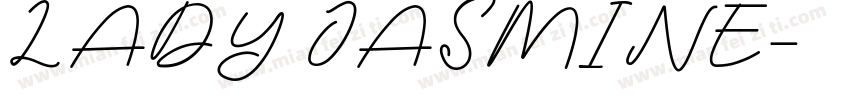 LADY JASMINE字体转换